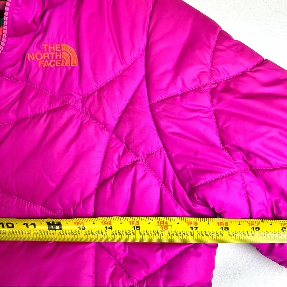 The North Face Reversible Perrito Jacket Puffer Pink Stripe Outdoors Gorpcore